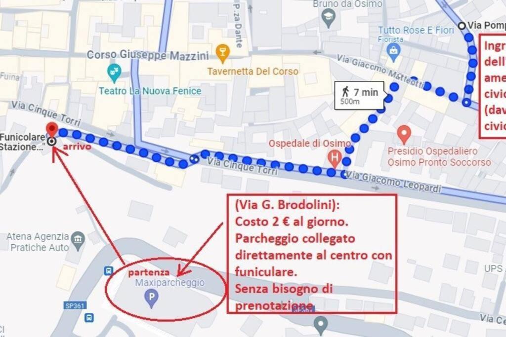 Osimo Nel Cuore Del Centro, Free Wi-Fi E Netflix Apartment Exterior photo